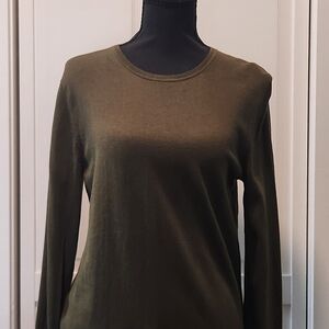 Banana Republic Factory Olive Crewneck Sweater